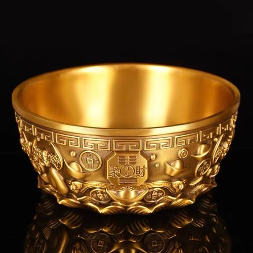 黄铜聚宝盆米缸 招财纳福的匠心工艺品，家居礼品批发优选